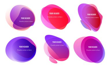 Soyut bulanık şekiller renk değişimini etkiler yumuşak geçiş, arkaplan sunumu tema ürünleri için doku, vektör illüstrasyon eps10