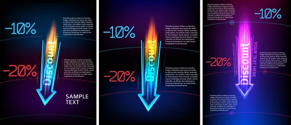 Abstraktní Moderní Logo Šablony Šipkou Dolů Rakety Létající Uspěchaná Aktivita — Stockový vektor