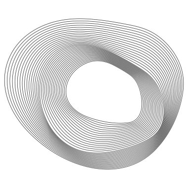 Tasarım elemanları. Halka daire zarif çerçeve kenarı. Beyaz arka plandaki soyut dairesel logo elemanı izole edildi. Yaratıcı sanat. Yeni ürün tanıtımı için vektör illüstrasyon EPS 10 dijital