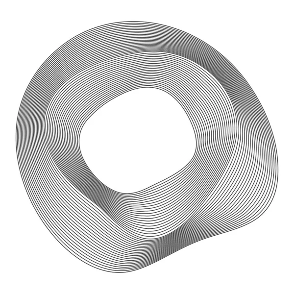 Elementy Konstrukcyjne Pierścień Okrąg Elegancki Obramowanie Streszczenie Okrągły Element Logo — Wektor stockowy