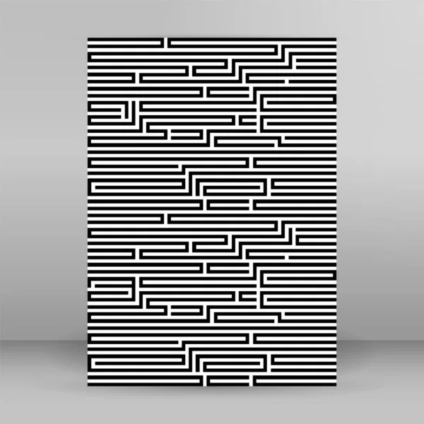 Textura Labirinto Vintage Lugar Para Seu Texto Isolado Ilustração Abstrata — Vetor de Stock