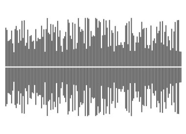 Gri ekolayzır beyaz arkaplanda izole edildi. Vektör çizimi. Nabız müzik çalar. Ses dalgası logosu. Vektör tasarım ögesi Ses dalgası şablonu görselleştirme sinyalinin posteriName