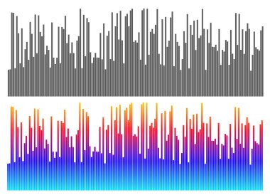 Gri ekolayzır beyaz arkaplanda izole edildi. Vektör çizimi. Nabız müzik çalar. Ses dalgası logosu. Vektör tasarım ögesi Ses dalgası şablonu görselleştirme sinyalinin posteriName
