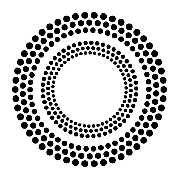 Symbole Des Éléments Conception Icône Modifiable Modèle Point Hexagonal Demi — Image vectorielle