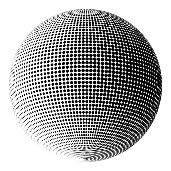Bolas Decorativas Com Esferas Pontos Xadrez Isoladas Branco Ilustração Vetorial — Vetor de Stock