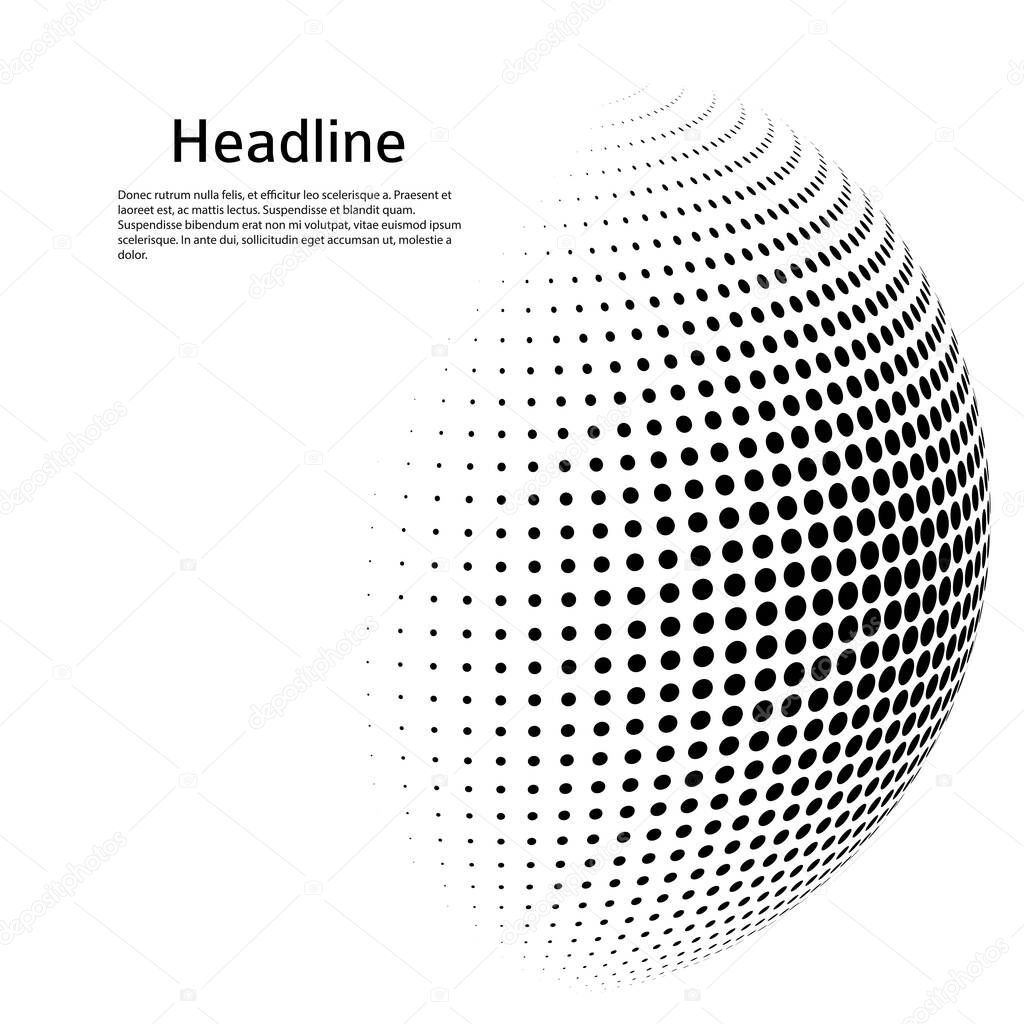3D decorative balls with chess dot spheres isolated on white. Vector illustration EPS10. Design elements for your advertising flyer, presentation template, brochure layout, book cover.