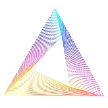 Tasarım elemanları. Virajlı keskin köşeler. Beyaz arka planda soyut dikey kırık çizgiler izole edildi. Yaratıcı grup sanatı. Vektör illüstrasyon EPS 10. Harman Aracı kullanılarak oluşturulan renk çizgileri