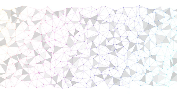 Fundo Abstrato Geométrico Com Pontos Linhas Conectados Estrutura Molecular Comunicação —  Vetores de Stock