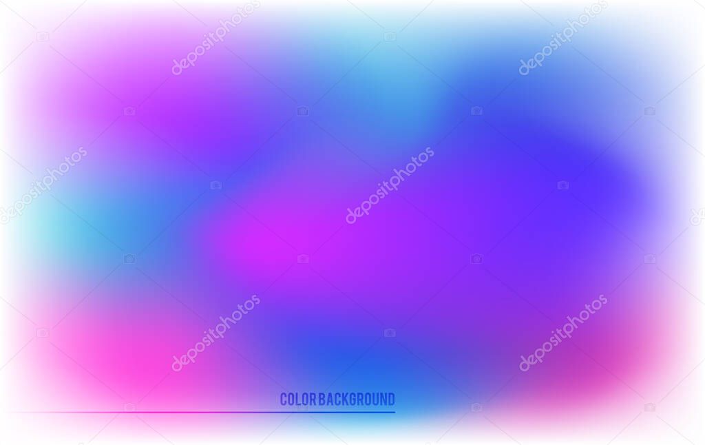 Blur rainbow gradient background of fantasy multiple colored with space place for your text. Graphic image template. Abstract vector Illustration eps 10 for your business brochure