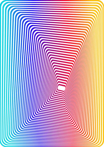 Gestreepte Regenboog Gradiënt Kiezen Voor Kunst Geometrische Optische Illusie Met — Stockvector