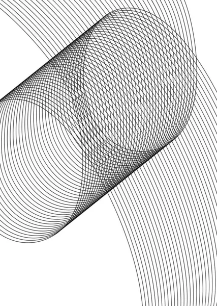 Elementos Diseño Curvas Esquinas Afiladas Onduladas Muchas Rayas Abstracto Vertical — Archivo Imágenes Vectoriales