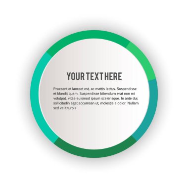 Etiket boş şablonu, beyaz arkaplan ve çizgi çember halkası ile bulanık gradyanı ayarla. Vektör illüstrasyon EPS 10. Yeni ürün bültenleri ve web afişleri için modern tasarım düzenlenebilir başlık sayfası
