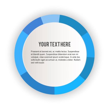 Etiket boş şablonu, beyaz arkaplan ve çizgi çember halkası ile bulanık gradyanı ayarla. Vektör illüstrasyon EPS 10. Yeni ürün bültenleri ve web afişleri için modern tasarım düzenlenebilir başlık sayfası