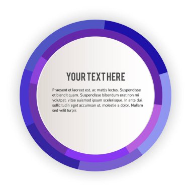 Etiket boş şablonu, beyaz arkaplan ve çizgi çember halkası ile bulanık gradyanı ayarla. Vektör illüstrasyon EPS 10. Yeni ürün bültenleri ve web afişleri için modern tasarım düzenlenebilir başlık sayfası