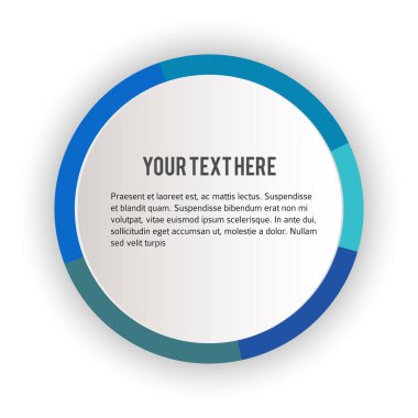 Etiket boş şablonu, beyaz arkaplan ve çizgi çember halkası ile bulanık gradyanı ayarla. Vektör illüstrasyon EPS 10. Yeni ürün bültenleri ve web afişleri için modern tasarım düzenlenebilir başlık sayfası
