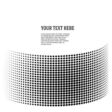 Tasarım ögeleri sembolü Düzenlenebilir simge - Yarım ton daireler, yarım ton nokta deseni beyaz arkaplan. Vektör illüstrasyonu teknoloji için siyah soyut rastgele noktalar içeren 10 kare kaydediyor