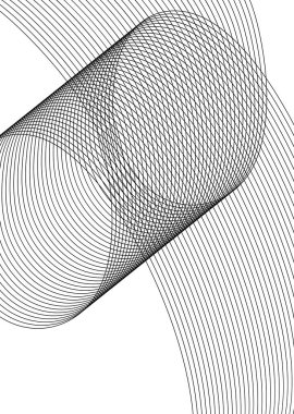 Tasarım elemanları. Virajlı keskin virajlar pek çok seri sallar. Soyut dikey kırık çizgiler beyaz arka plan izole edildi. Yaratıcı grup sanatı. Vektör illüstrasyon EPS 10. Harman Aracı kullanılarak oluşturulan siyah çizgiler