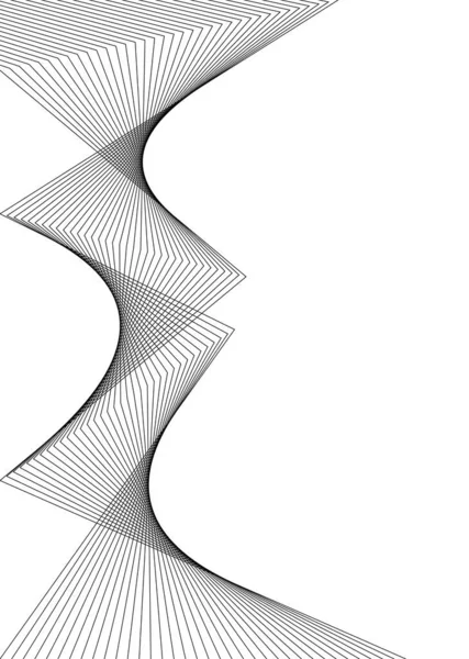 Дизайн Элемента Изогнутые Острые Углы Волна Много Линий Абстрактные Вертикальные — стоковый вектор