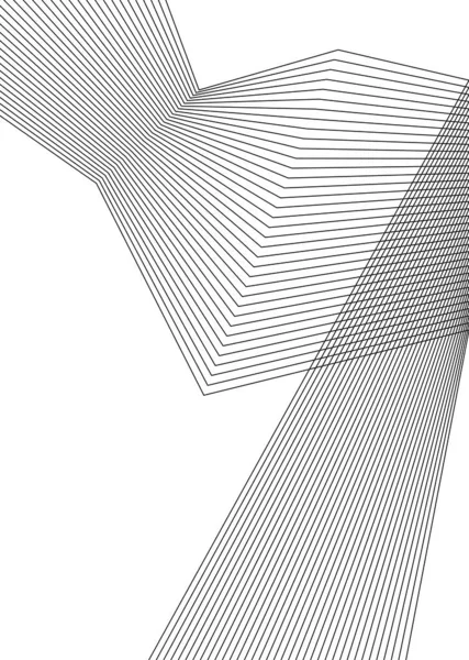 Дизайн Элемента Изогнутые Острые Углы Волна Много Линий Абстрактные Вертикальные — стоковый вектор