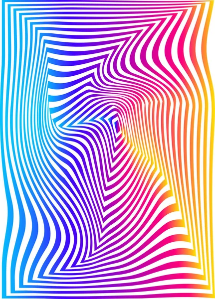 Moderní Barevný Plakát Vlnění Tekutý Tvar Duhové Barvě Odráží Světlici — Stockový vektor