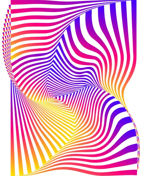 Современный Красочный Плакат Потока Жидкая Форма Волны Радужном Цвете Отражает — стоковый вектор