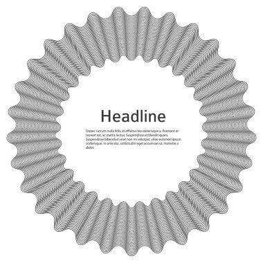 Tasarım elemanları. Bir sürü mor çizgi çemberi dalgası. Beyaz arka planda soyut gökkuşağı dalgalı çizgiler izole edildi. Vektör illüstrasyon EPS 10. Harmanlama Aracı kullanılarak oluşturulan çizgilerle renkli dalgalar