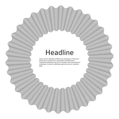 Tasarım elemanları. Bir sürü mor çizgi çemberi dalgası. Beyaz arka planda soyut gökkuşağı dalgalı çizgiler izole edildi. Vektör illüstrasyon EPS 10. Harmanlama Aracı kullanılarak oluşturulan çizgilerle renkli dalgalar