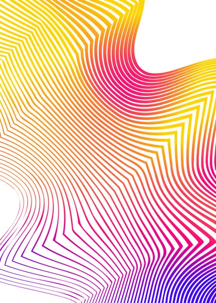 Moderne Kleurrijke Flow Poster Wave Liquid Vorm Regenboog Kleur Reflecteert — Stockvector