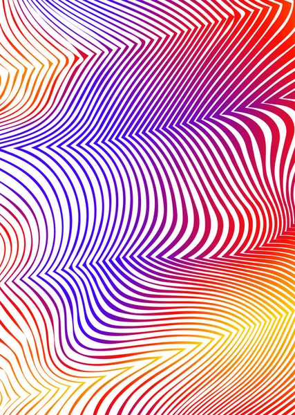 Modern Färgglada Flöde Affisch Wave Flytande Form Regnbågens Färg Speglar — Stock vektor