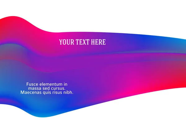 现代彩色流动海报 彩虹色的波状液体能反射耀斑背景 为你的设计项目设计艺术设计 病媒说明Eps10或小册子布局 健康传单 — 图库矢量图片