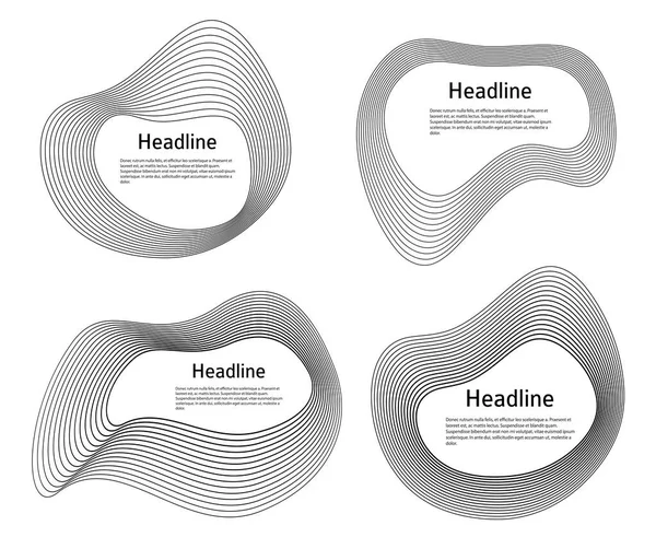 Elementos Design Círculo Anel Borda Quadro Elegante Resumo Elemento Logotipo —  Vetores de Stock