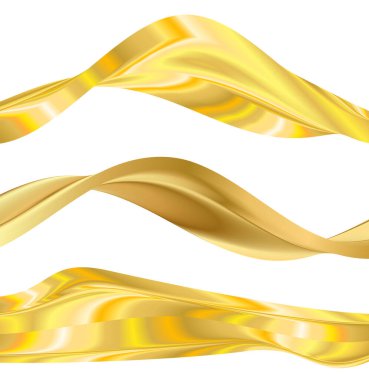 Tasarım elemanları. Parlak çizgilerin dalgası. Beyaz arka planda soyut dalgalı çizgiler izole edildi. Yaratıcı çizgi sanatı. Vektör illüstrasyon EPS 10 sanat deco tarzı düğün davetiyesi, lüks şablon