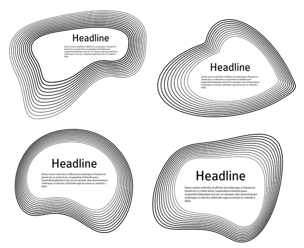 Elementos Diseño Anillo Círculo Marco Elegante Borde Elemento Logotipo Circular — Archivo Imágenes Vectoriales