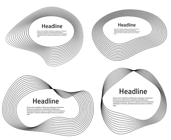 Elementos Design Círculo Anel Borda Quadro Elegante Resumo Elemento Logotipo —  Vetores de Stock