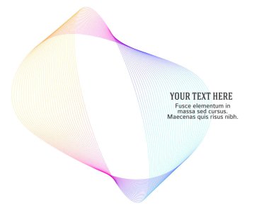 Tasarım elemanları. Halka daire zarif çerçeve kenarı. Beyaz arka plandaki soyut dairesel logo elemanı izole edildi. Yaratıcı sanat. Yeni ürün tanıtımı için vektör illüstrasyon EPS 10 dijital