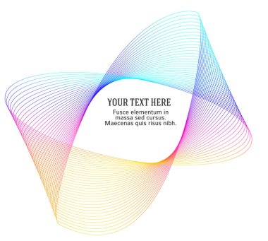 Tasarım elemanları. Halka daire zarif çerçeve kenarı. Beyaz arka plandaki soyut dairesel logo elemanı izole edildi. Yaratıcı sanat. Yeni ürün tanıtımı için vektör illüstrasyon EPS 10 dijital