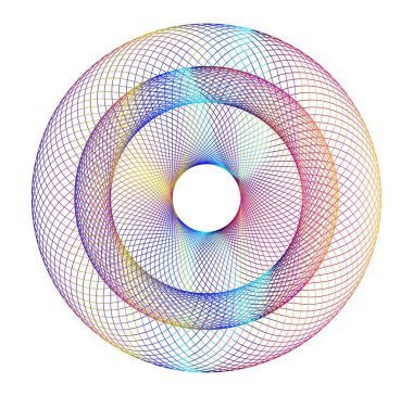 Tasarım elemanları. Halka daire zarif çerçeve kenarı. Beyaz arka plandaki soyut dairesel logo elemanı izole edildi. Yaratıcı sanat. Yeni ürün tanıtımı için vektör illüstrasyon EPS 10 dijital