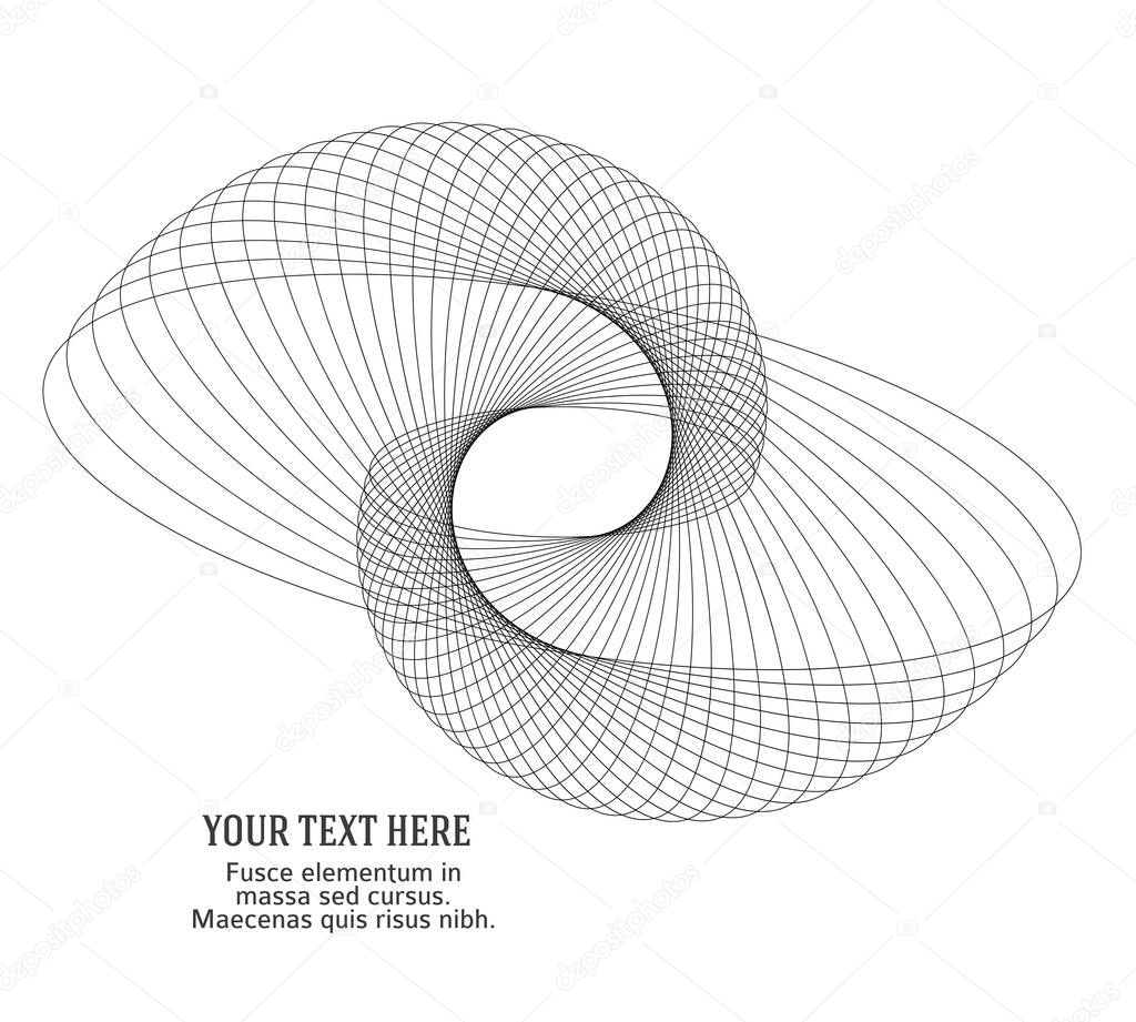 Abstract spiral rainbow design element on white background of twist lines. Vector Illustration eps 10 Golden ratio traditional proportions vector icon Fibonacci spiral. for elegant business card