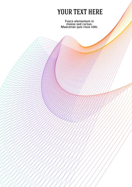 多目的プレゼンテーションのためのビジネステンプレート 簡単に編集可能なベクトルEps 10レイアウト デザインパンフレットA4フォーマット広告 紫の背景イベントパーティーチラシにオーロラネオン効果 — ストックベクタ