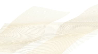 Tasarım elemanları. Bir sürü parıltılı çizgi çemberi dalgası. Beyaz arka planda soyut parlak dalgalı çizgiler izole edildi. Vektör illüstrasyon EPS 10. Harmanlama Aracı kullanılarak oluşturulan çizgilerle parlayan dalgalar