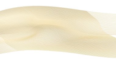 Tasarım elemanları. Bir sürü parıltılı çizgi çemberi dalgası. Beyaz arka planda soyut parlak dalgalı çizgiler izole edildi. Vektör illüstrasyon EPS 10. Harmanlama Aracı kullanılarak oluşturulan çizgilerle parlayan dalgalar