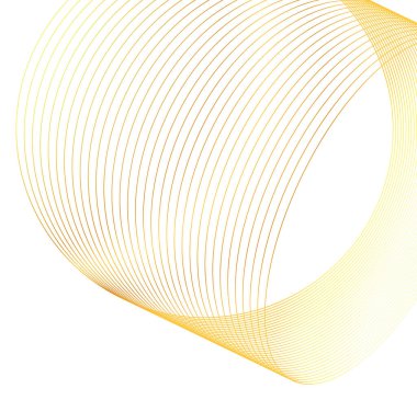 Tasarım elemanları. Parlak çizgilerin dalgası. Beyaz arka planda soyut parlak dalgalı çizgiler izole edildi. Yaratıcı çizgi sanatı. Vektör illüstrasyon EPS 10. Harman kullanılarak oluşturulan çizgilerle renkli dalgalar