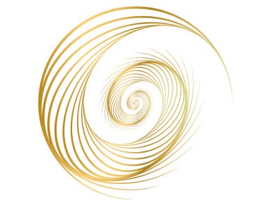 Tasarım elemanları. Bir sürü parıltılı girdap. Beyaz arka planda soyut parlak dalgalı çizgiler izole edildi. Yaratıcı sanat. Vektör illüstrasyon EPS 10. Harman kullanılarak oluşturulan çizgilerle renkli dalgalar