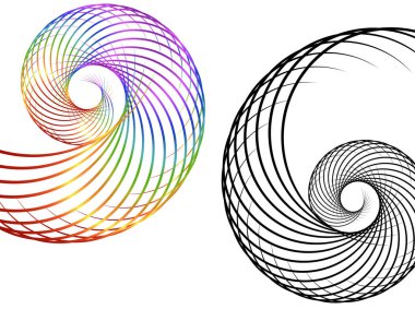 Tasarım elemanları. Bir sürü gri çizgi dalgası. Beyaz arka planda soyut dalgalı çizgiler izole edildi. Yaratıcı çizgi sanatı. Vektör illüstrasyon EPS 10. Harman Aracı kullanılarak oluşturulan çizgilerle renkli parlak dalgalar.