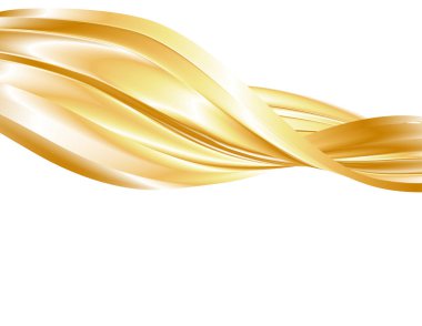 Tasarım elemanları. Bir sürü parıltılı çizgi çemberi. Beyaz arka planda soyut parlak dalgalı çizgiler izole edildi. Vektör illüstrasyon EPS 10. Harmanlama Aracı kullanılarak oluşturulan çizgilerle parlayan dalgalar