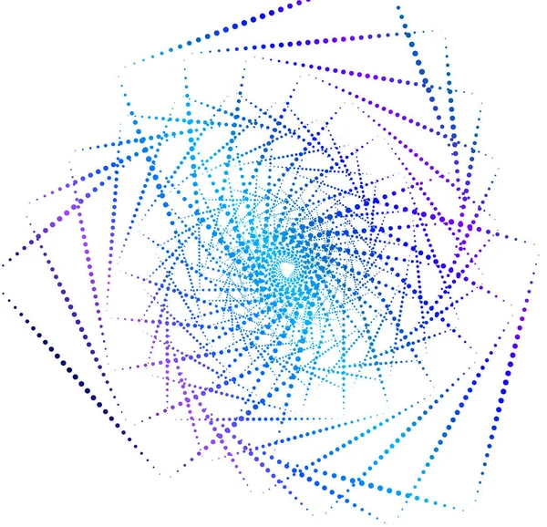 Büküm Çizgilerinin Beyaz Arka Planında Soyut Tasarım Ögesi Vector Illustration — Stok Vektör