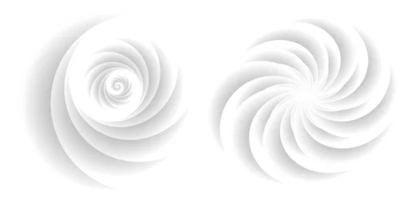 Elemento Abstracto Diseño Espiral Tor Sobre Fondo Blanco Líneas Giro — Vector de stock