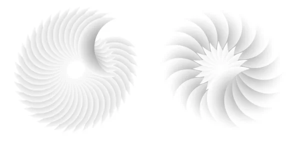 Abstrakcyjny Element Wzornictwa Spiralnego Białym Tle Linii Skrętnych Wektor Ilustracja — Wektor stockowy