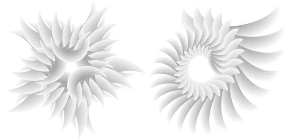 Elemento Abstracto Diseño Espiral Tor Sobre Fondo Blanco Líneas Giro — Archivo Imágenes Vectoriales