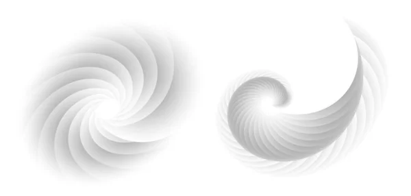 Élément Abstrait Conception Spirale Tor Sur Fond Blanc Lignes Torsion — Image vectorielle